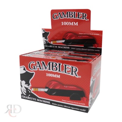 GAMBLER CIGARETTE MAKING MACHINE 100 RED 6CT/PACK